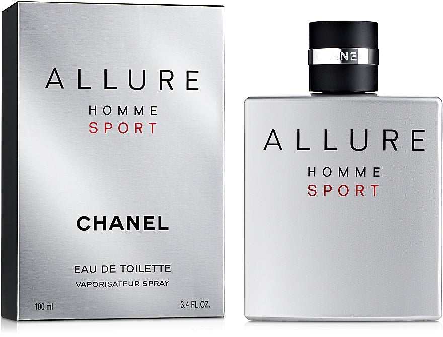 Chanel Allure Homme Sport 100ml Eau de Toilette | Fresh & Energizing Men's Fragrance |Long-Lasting Scent